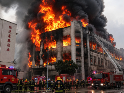 Incendio en fábrica de calzado en China deja al menos 28 muertos