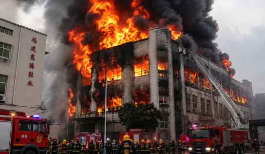 Incendio en fábrica de calzado en China deja al menos 28 muertos