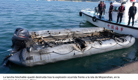 Siete personas mueren tras explosión de lancha en la costa de Liaoning, China