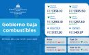 Gobierno anuncia rebaja en combustibles pese al alza internacional del petróleo