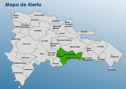 COE coloca en alerta verde al Gran Santo Domingo y San Cristóbal