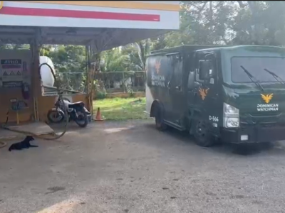 Seis hombres asaltaron estación de gas y camión de valores en Monte Plata