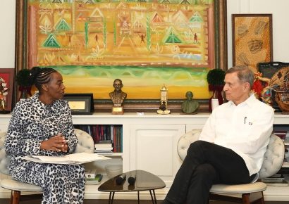 Canciller Roberto Álvarez y directora de la UNODC fortalecen cooperación contra delitos transnacionales