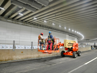Todo preparado para la inauguración del túnel «Plaza de la Bandera», prevista para este domingo
