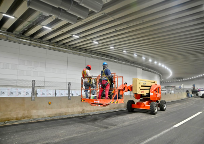 Todo preparado para la inauguración del túnel «Plaza de la Bandera», prevista para este domingo
