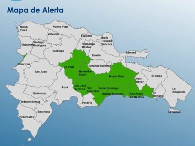 COE elevó alerta verde en ocho provincias por lluvias