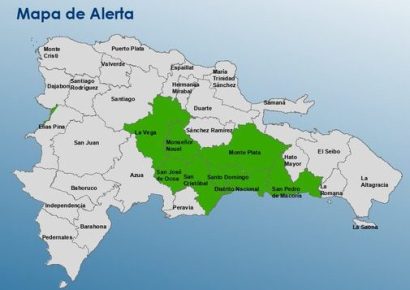 COE elevó alerta verde en ocho provincias por lluvias