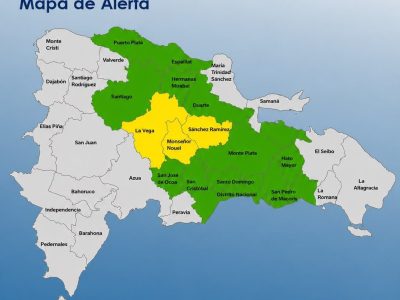COE subió alerta: 14 provincias y DN bajo amenaza de lluvias