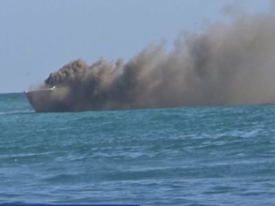 Incendio en lancha turística frente a Bayahíbe