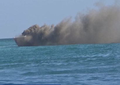 Incendio en lancha turística frente a Bayahíbe