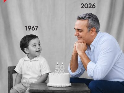 Hoy el presidente Luis Abinader celebra 59 años