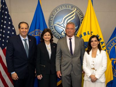 Embajadora Leah Campos presentó a Peña y Atallah con secretario de Salud de EE.UU.