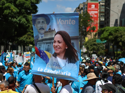 Venezolanos salen a las calles para exigir elecciones y el regreso de María Corina Machado al país