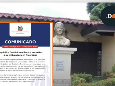 RD llama a consultas a su embajadora en Nicaragua tras declaraciones de Ortega sobre las elecciones