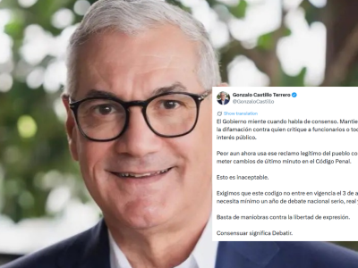 Gonzalo Castillo exigió frenar entrada en vigor del Código Penal
