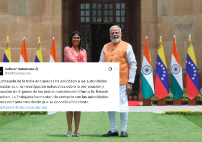 India exige investigación a Venezuela por profanación de cuerpo de marinero
