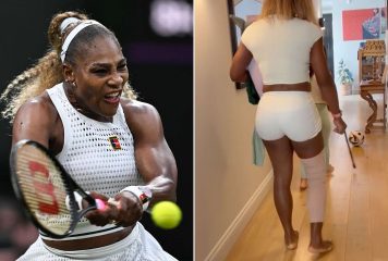 Serena Williams se retira de dobles en Wimbledon por lesión de rodilla