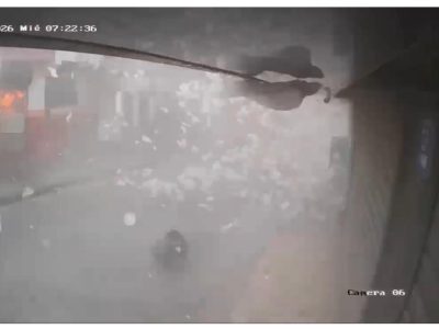Se registra una gran explosión la mañana de este miércoles en un negocio de Los Guaricanos en Santo Domingo Norte