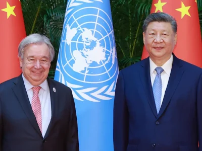 Guterres y Xi analizan el futuro de la inteligencia artificial y los principales conflictos internacionales