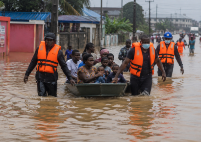 Inundaciones en Ghana dejan 34 muertos y más de 91 mil desplazados