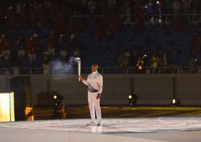 El «Super Sánchez» iluminó la inauguración de los Juegos Centroamericanos