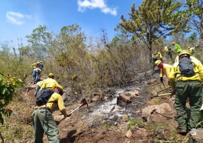 Ministerio de Medio Ambiente y autoridades intensifican acciones para controlar fuego en el Valle del Tetero