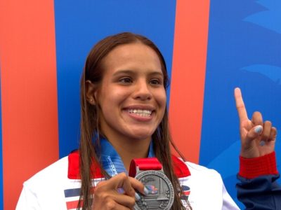 Clavadista dominicana conquista medalla de plata en Santo Domingo 2026