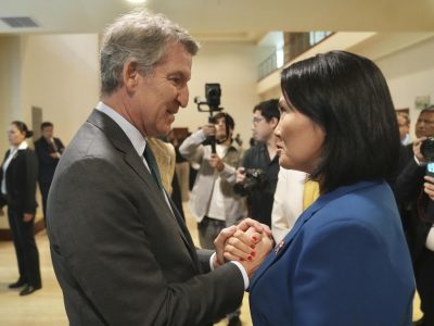 Feijóo se reúne con Keiko Fujimori en Lima