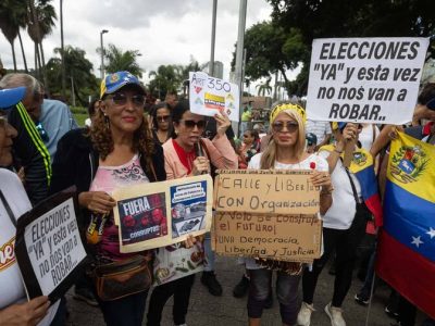 Sindicatos marcharon en Caracas contra Delcy Rodríguez y exigieron elecciones