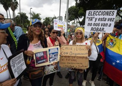 Sindicatos marcharon en Caracas contra Delcy Rodríguez y exigieron elecciones