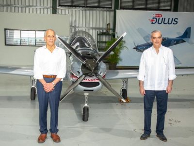 Abinader y Asfura recorren Base Aérea de San Isidro y conocen avances de la industria militar dominicana
