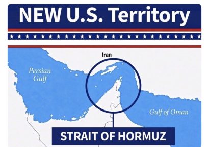 Trump presenta el estrecho de Ormuz como «nuevo» territorio de Estados Unidos