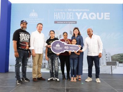 Vicepresidenta Raquel Peña entrega 168 apartamentos del proyecto Mi Vivienda Hato del Yaque en Santiago