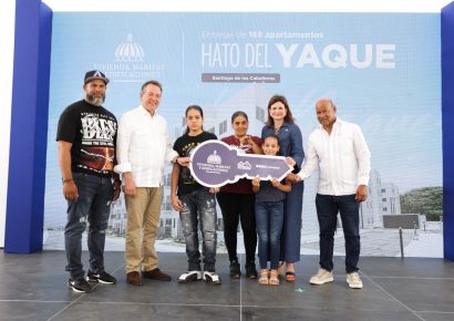 Vicepresidenta Raquel Peña entrega 168 apartamentos del proyecto Mi Vivienda Hato del Yaque en Santiago