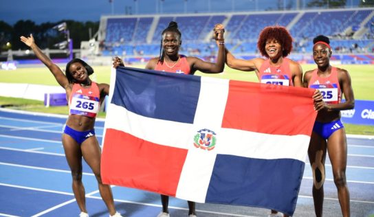 Cuarteta femenina de RD rompe récord en 4×100