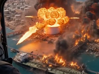 Trump difunde video generado con IA que simula la destrucción de la isla iraní de Jarg
