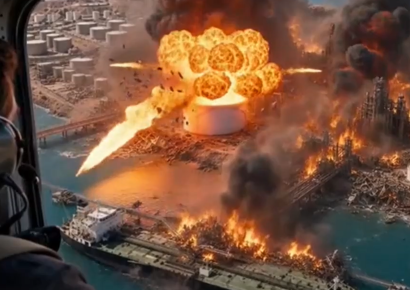 Trump difunde video generado con IA que simula la destrucción de la isla iraní de Jarg