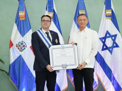Canciller Roberto Álvarez reconoce labor de embajador israelí tras finalizar misión diplomática en República Dominicana