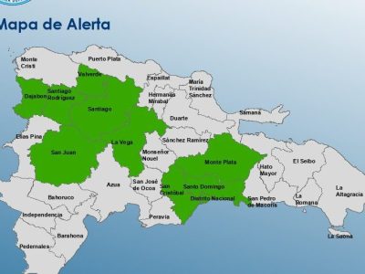 COE activa alerta verde en 10 provincias y el Distrito Nacional por posibles inundaciones