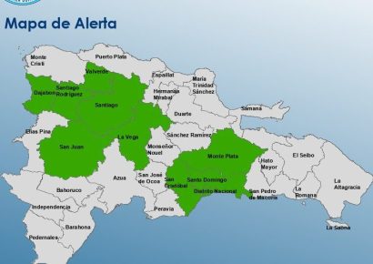 COE activa alerta verde en 10 provincias y el Distrito Nacional por posibles inundaciones