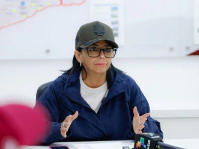 Delcy Rodríguez activa Protección Civil por lluvias en Caracas