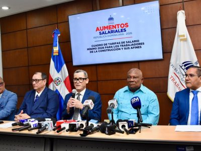 Gobierno anuncia aumento de 20 % al salario mínimo de trabajadores de la construcción