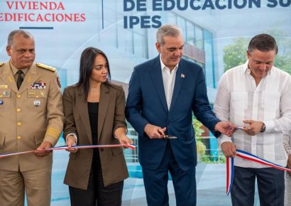 Presidente Abinader encabeza inauguración de modernas instalaciones del IPES junto a la ministra Faride Raful