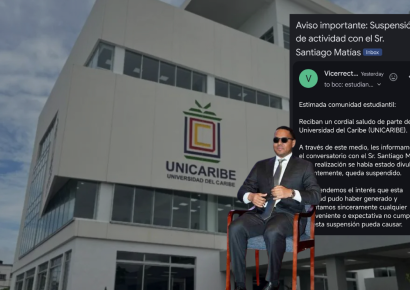 Unicaribe cancela conversatorio con Santiago Matías