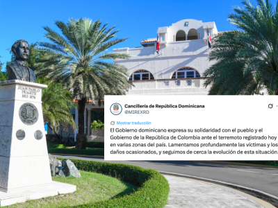 RD expresa solidaridad con Colombia tras terremoto de 7.4