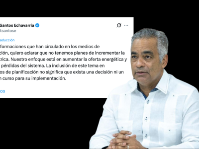 Joel Santos aclara que no habrá alza en tarifa eléctrica