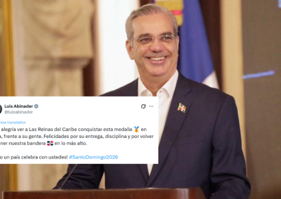Abinader felicita a Reinas del Caribe tras conquistar oro