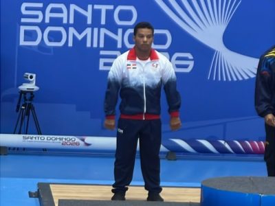 Luis García logra plata en halterofilia 60 kg