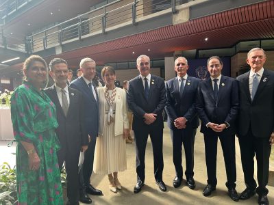Presidente Abinader participa en la transmisión de mando presidencial de Abelardo de la Espriella en Colombia