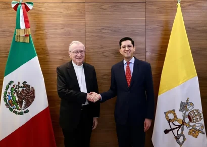 Cancillería mexicana recibe al secretario de Estado del Vaticano para fortalecer la agenda bilateral